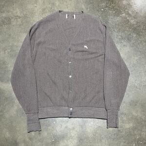 Vintage 70s Steeplechase Brown Acrylic Cardigan